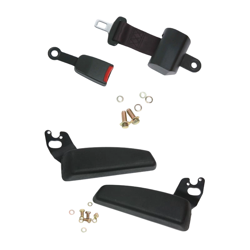 مقعد رافعة شوكية متين ومريح معتمد من BF1-1 لرافعات شوكية الاحتراق الداخلي مع فينيل أسود