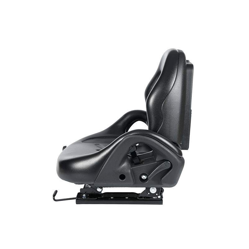 مقعد تعليق معتمد من BF5-3 EN13490 IT1+IT2 مع حزام أمان ومفتاح OPS | تصميم واسع النطاق متوافق مع الرافعات الشوكية Hangcha وNissan وTCM وMitsubishi