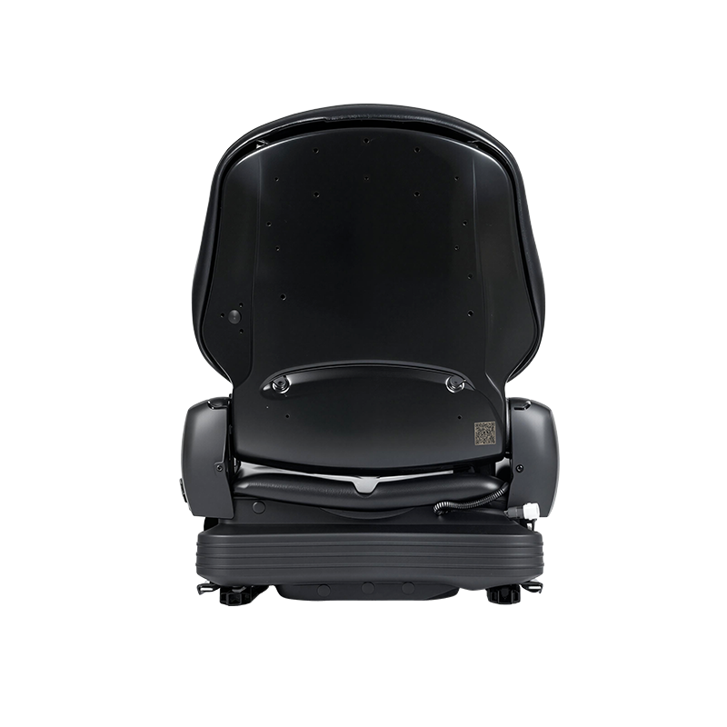 مقعد تعليق ميكانيكي بديل من الفينيل منخفض الارتفاع BF16 لمعدات الرافعات الشوكية لمناولة المواد - أسود مع EN13490 IT1+IT2