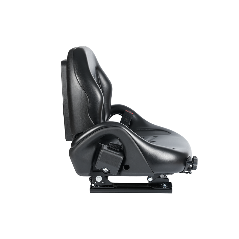 مقعد تعليق معتمد من BF5-3 EN13490 IT1+IT2 مع حزام أمان ومفتاح OPS | تصميم واسع النطاق متوافق مع الرافعات الشوكية Hangcha وNissan وTCM وMitsubishi
