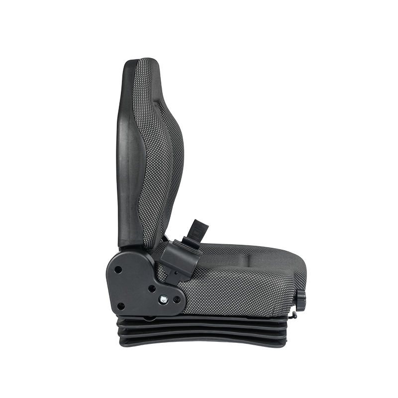 مقعد شاحنة معتمد من BF6-3 EN13490 IT1 مع حزام أمان قابل للسحب ومفتاح امتصاص الصدمات وOPS للرافعات الشوكية التي تعمل ببطارية الليثيوم متوافق مع Hyster وJungheinrich